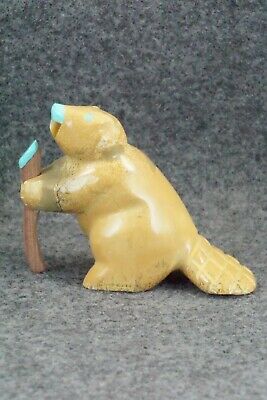 Beaver Zuni Fetish Carving - Enrike Leekya