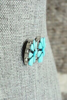 Turquoise & Sterling Silver Earrings - Annie Chapo