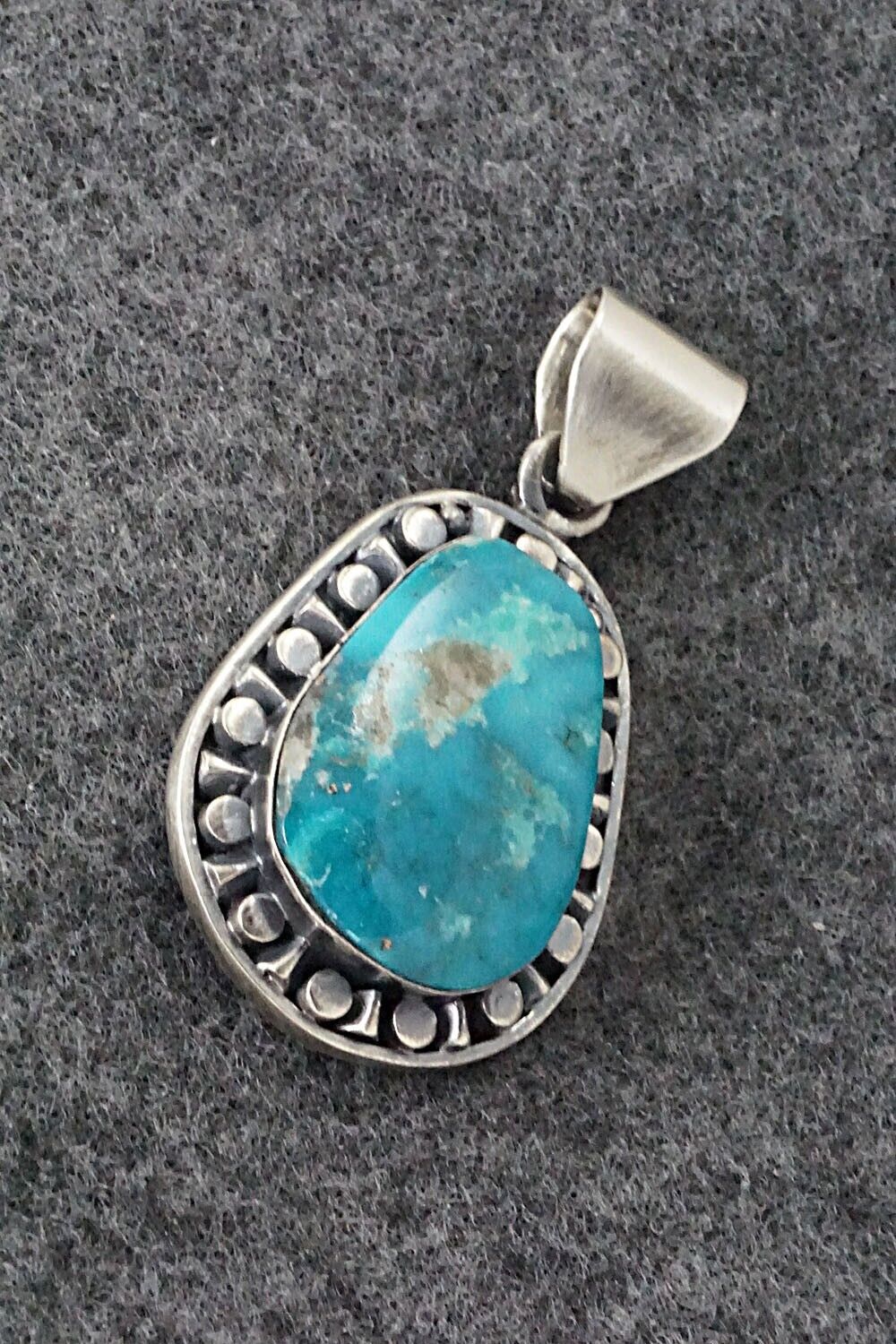 Turquoise and Sterling Silver Pendant - Sharon McCarthy