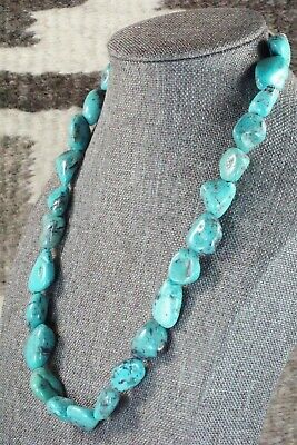 Turquoise & Sterling Silver Necklace - Navajo
