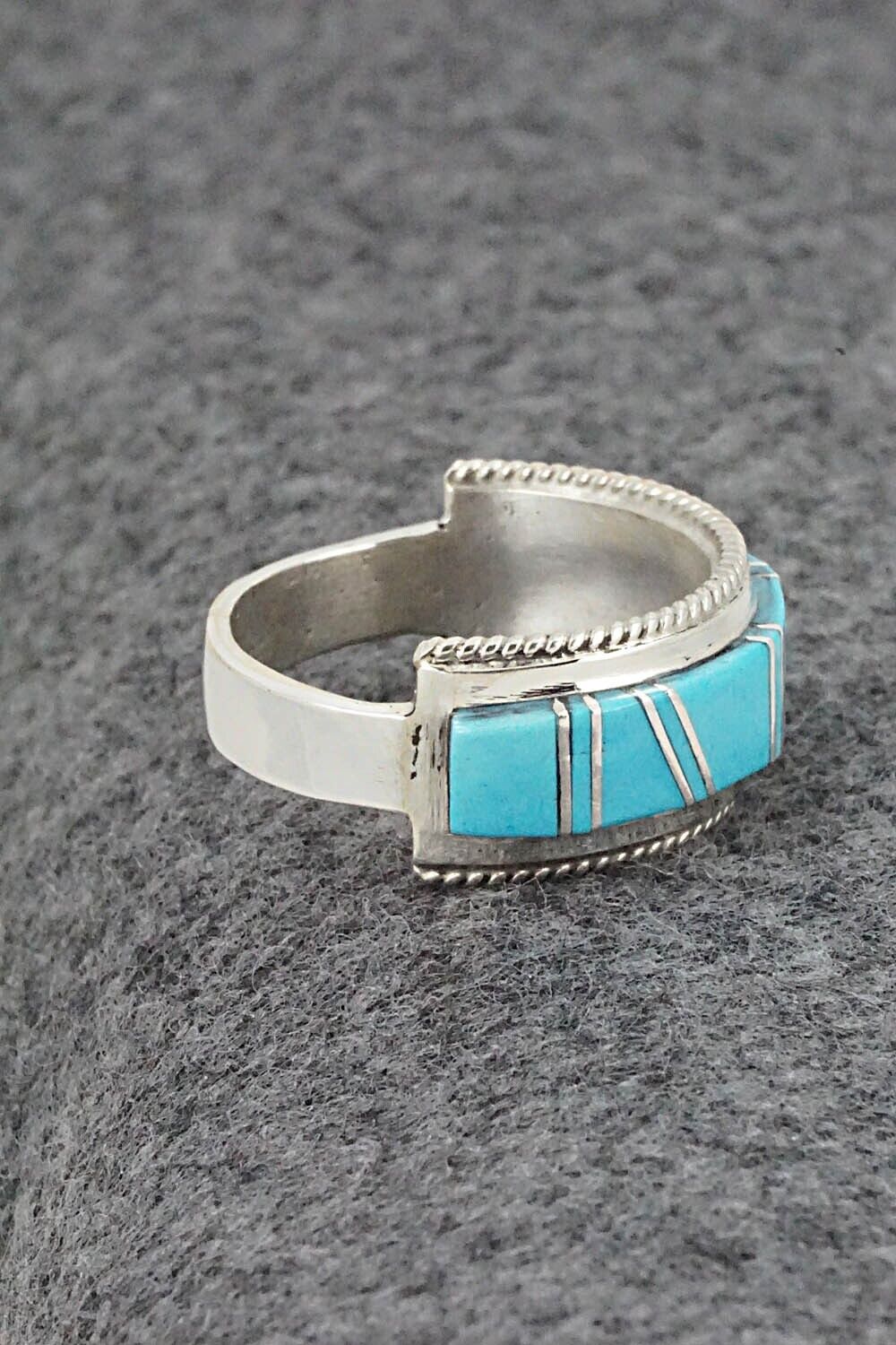 Turquoise & Sterling Silver Ring - Deirdre Luna Panteah - Size 11