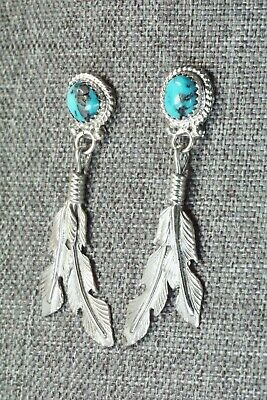 Turquoise & Sterling Silver Earrings - Annie Spencer - High Lonesome Trading