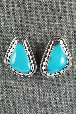 Turquoise and Sterling Silver Earrings - Sharon McCarthy