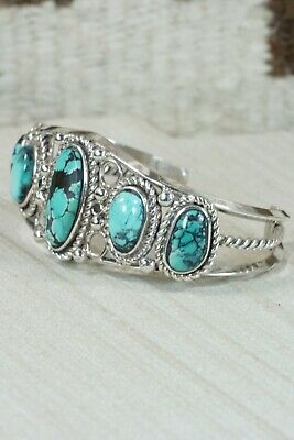 Zuni Turquoise & Sterling Silver Bracelet - Native American
