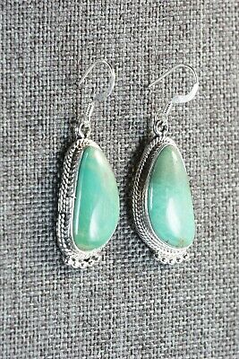 Turquoise & Sterling Silver Earrings - Lee Shorty - Navajo