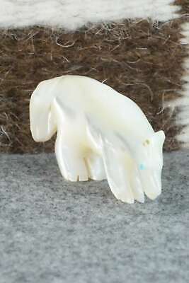 Wolf Zuni Fetish Carving - Andres Quandelacy