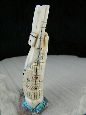 Corn Maiden Zuni Fetish Carving - Carl Etsate - Zuni Maiden Carving - High Lonesome Trading