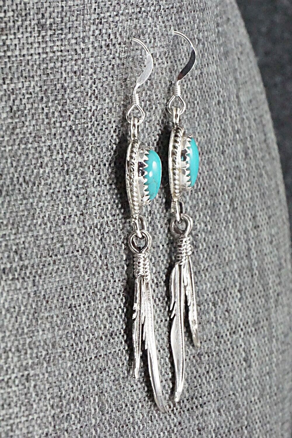 Turquoise & Sterling Silver Earrings - Annie Spencer