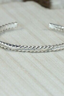 Navajo Sterling Silver Bracelet - Elaine Tahe