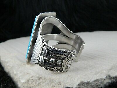 Navajo Turquoise & Sterling Silver Bracelet - Raymond Delgarito - High Lonesome Trading