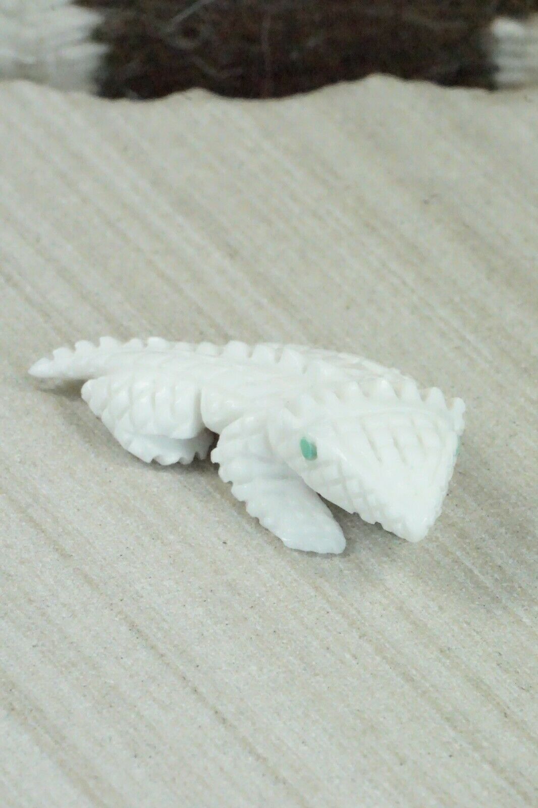 Horned Toad Zuni Fetish Carving - Jonas Hustito