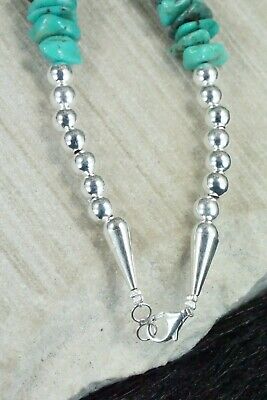 Turquoise & Sterling Silver Necklace - Navajo