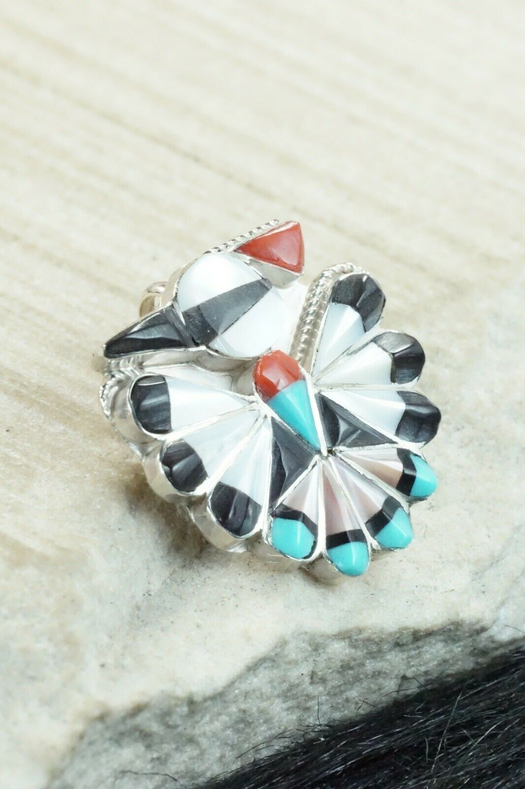 Multi Stone & Sterling Silver Pendant/ Pin - Sherry Nastacio