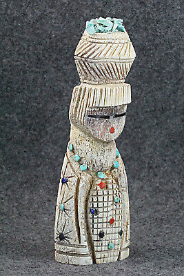 Corn Maiden Zuni Fetish Carving - Carl Etsate