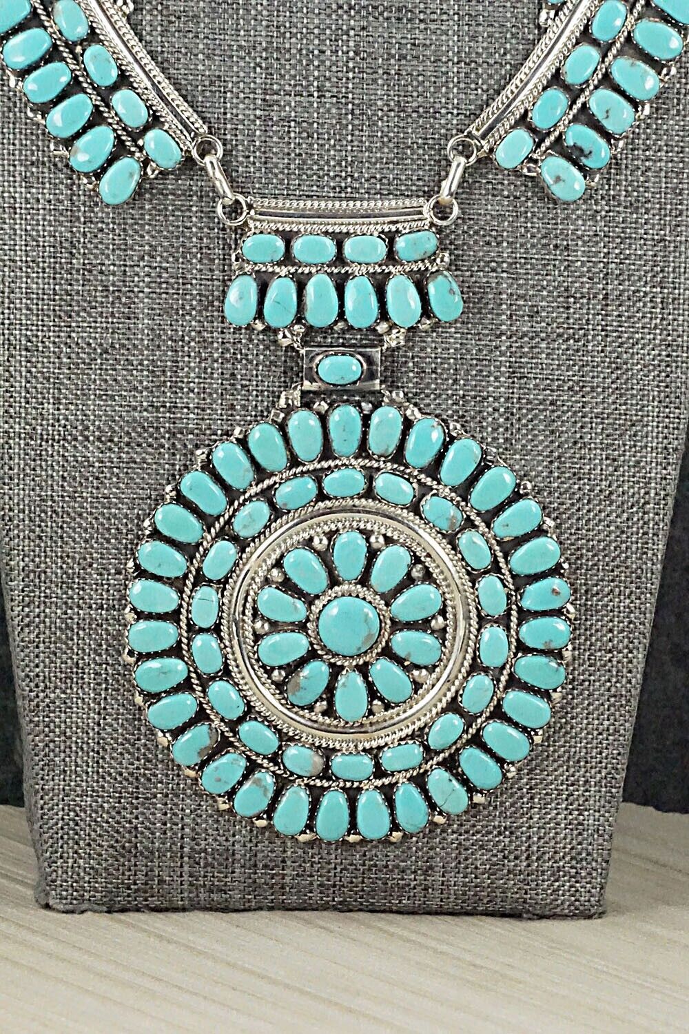 Turquoise & Sterling Silver Necklace - Jesse Williams