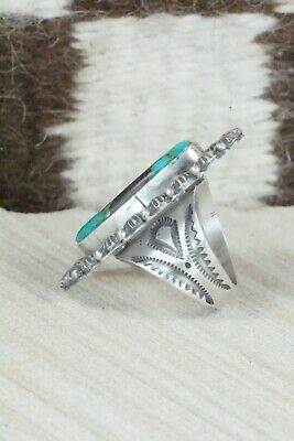 Royston Turquoise and Sterling Silver Ring - Michael Calladitto - Size 7