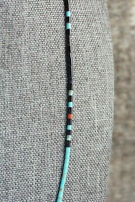 Turquoise, Shell, Coral & Sterling Silver Necklace - Esquipula Tenorio