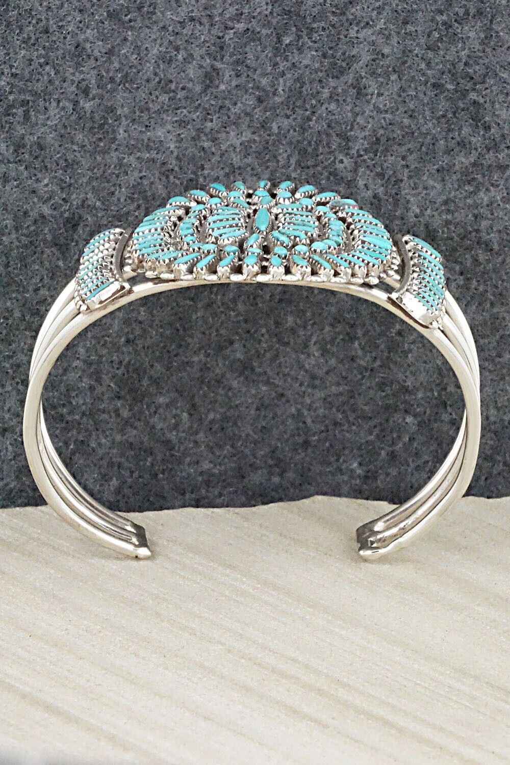 Turquoise & Sterling Silver Bracelet - Judy Wallace