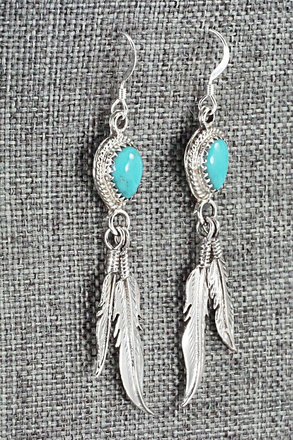 Turquoise & Sterling Silver Earrings - Annie Spencer