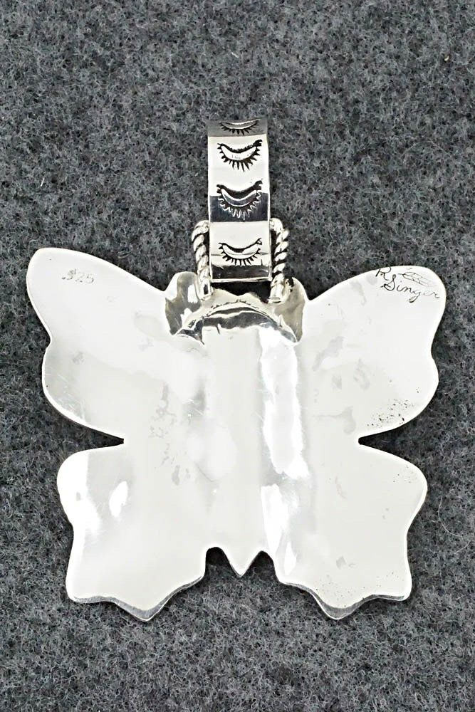 Turquoise & Sterling Silver Pendant - Richard Singer