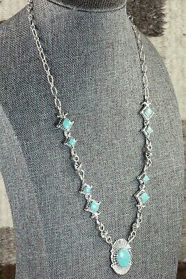 Turquoise & Sterling Silver Necklace - Bobby Platero