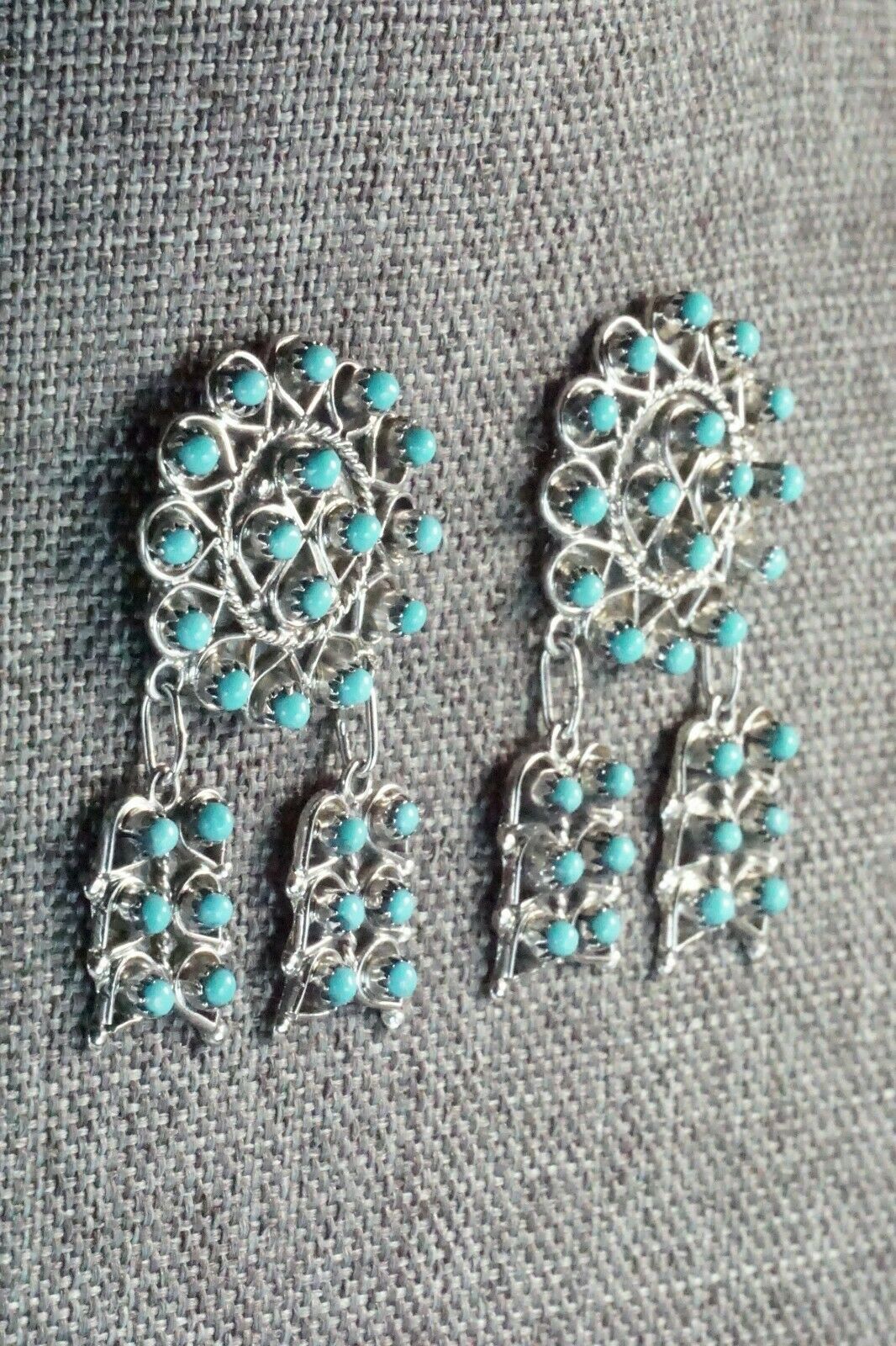Turquoise & Sterling Silver Earrings - Waylon Johnson