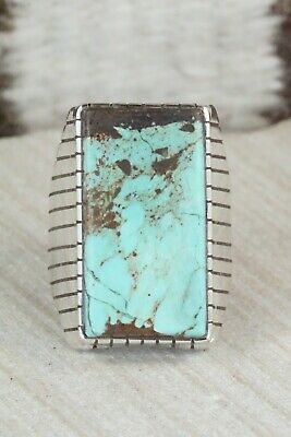 Turquoise and Sterling Silver Ring - Ray Jack - Size 11.25