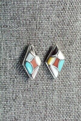 Multi Stone & Sterling Silver Earrings - Orena Leekya