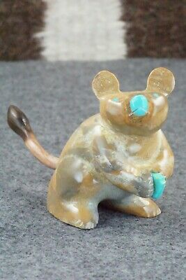 Mouse Zuni Fetish Carving - Enrike Leekya