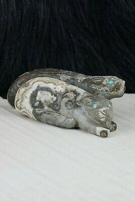Mountain Lion Zuni Fetish Carving - Lance Cheama - High Lonesome Trading