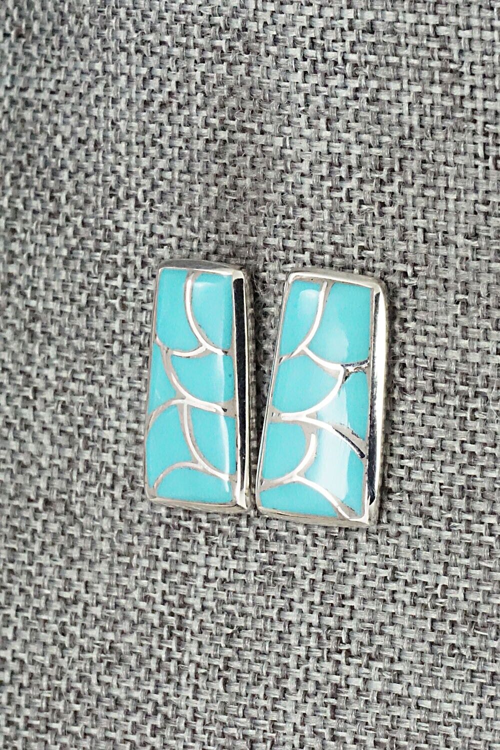 Turquoise & Sterling Silver Earrings - Orena Leekya