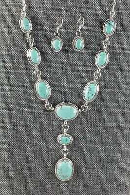 Turquoise & Sterling Silver Jewelry Set - Mark Barney