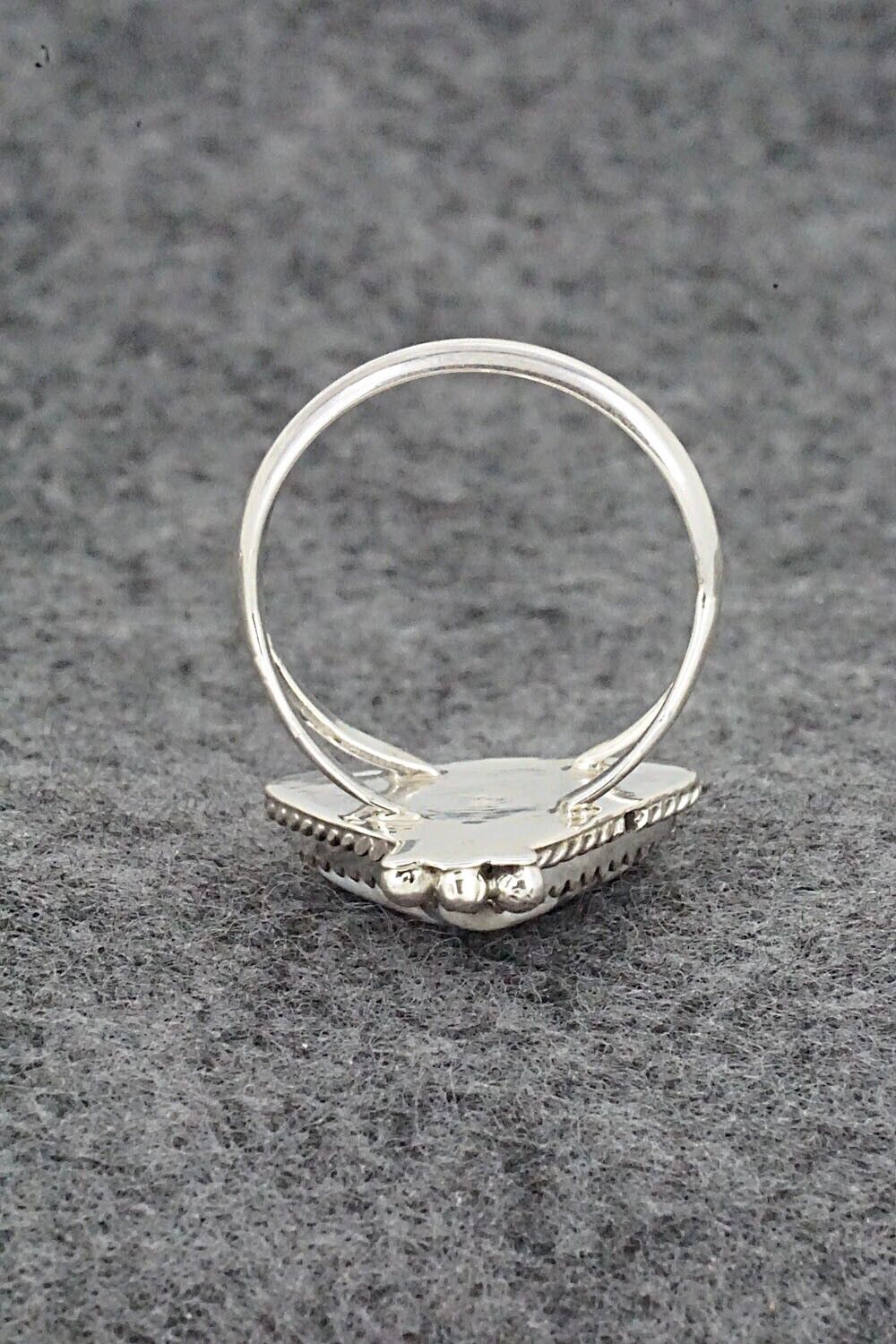 White Buffalo & Sterling Silver Ring - Judy Largo - Size 8.5