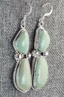Turquoise & Sterling Silver Earrings - Lee Shorty