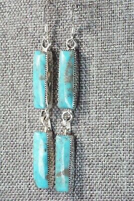 Turquoise & Sterling Silver Earrings - Irvin Tsosie