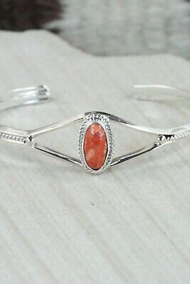 Navajo Spiny Oyster & Sterling Silver Bracelet - Grace Kenneth