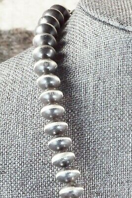 Sterling Silver Navajo Pearl Necklace - Sylvia Largo