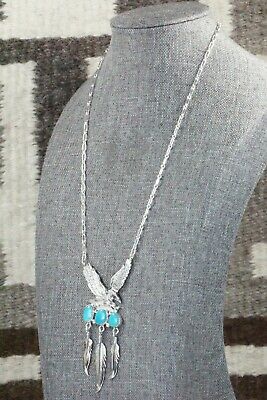 Turquoise & Sterling Silver Necklace - Genevieve Francisco