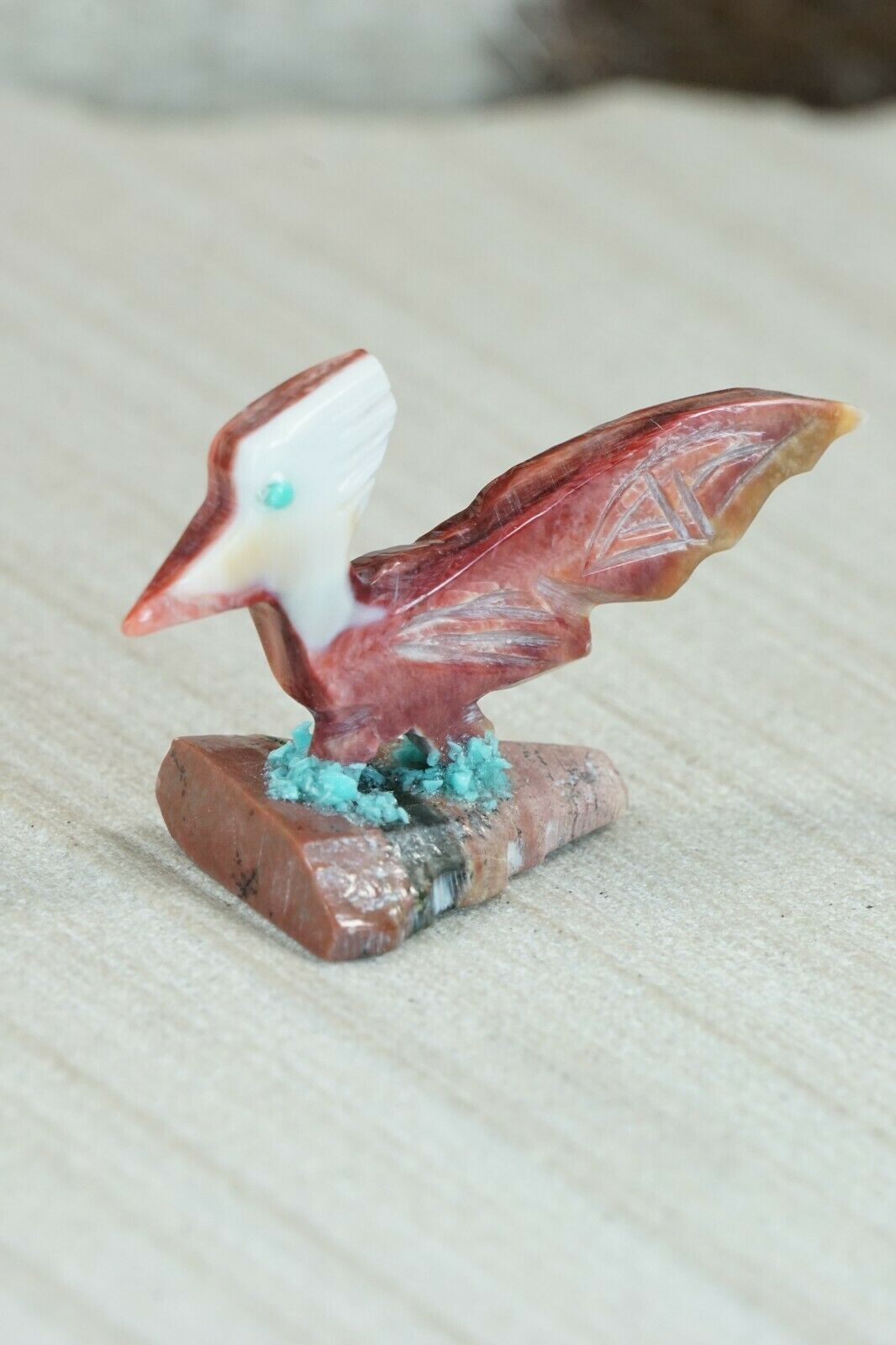 Road Runner Zuni Fetish Carving - Gloria Chattin