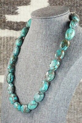 Turquoise & Sterling Silver Necklace - Navajo
