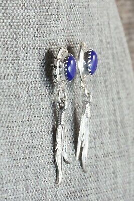 Lapis & Sterling Silver Earrings - Etta Larry