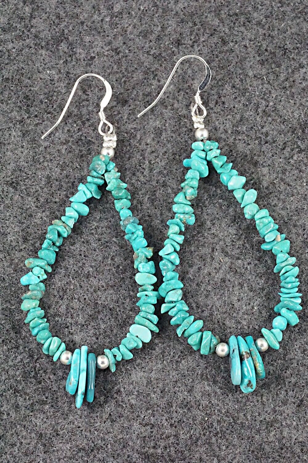 Turquoise & Sterling Silver Earrings - Tammy Nolcot