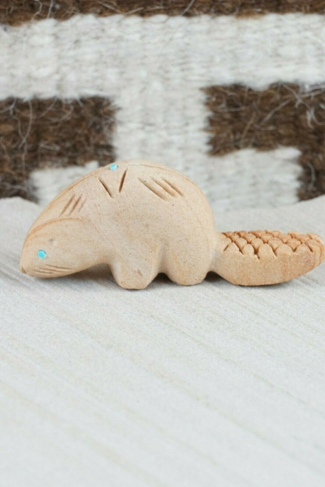Beaver Zuni Fetish Carving - Brandon Phillips - High Lonesome Trading