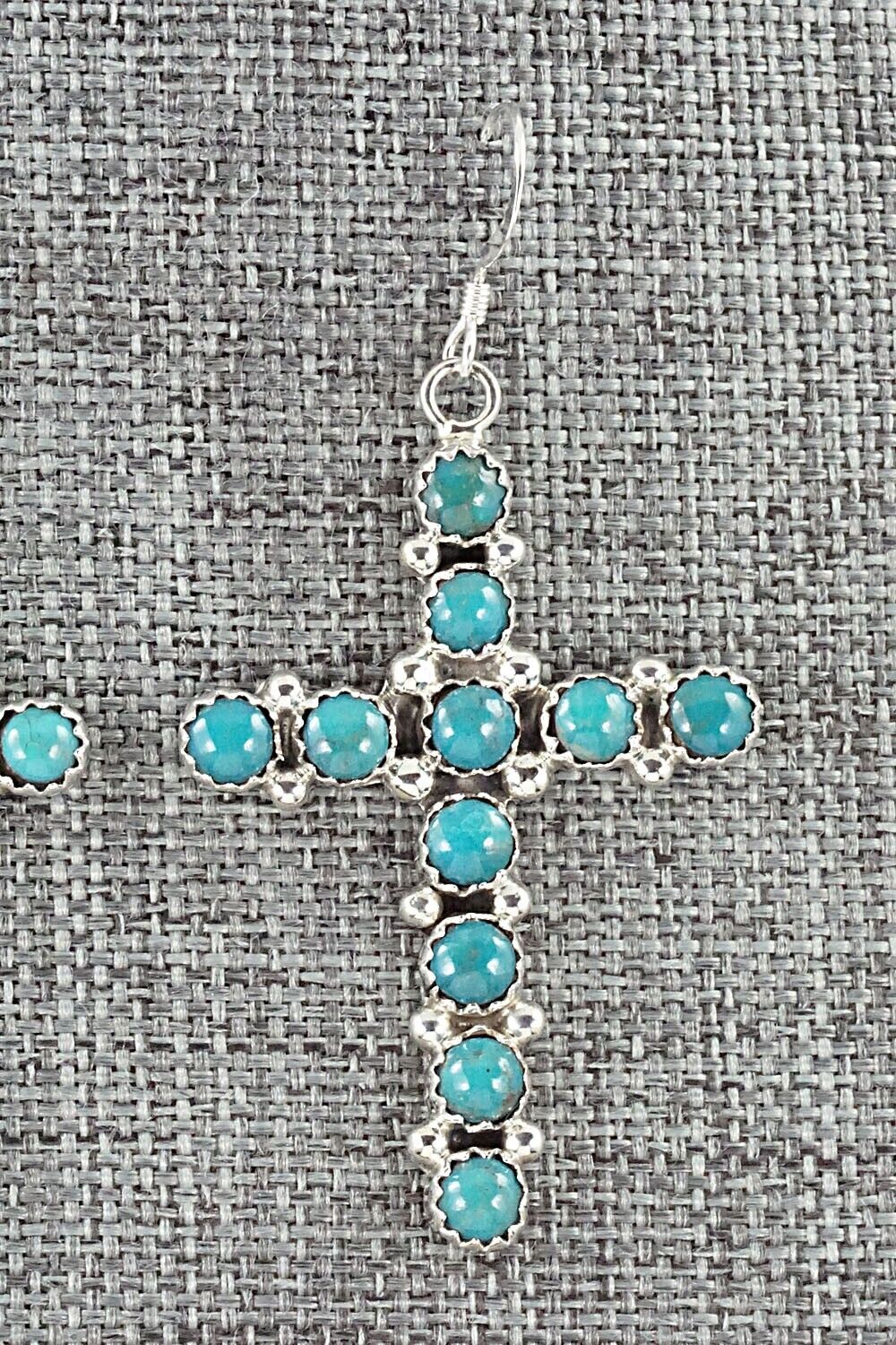 Turquoise and Sterling Silver Earrings - Roberta Begay