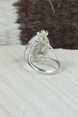 Turquoise & Sterling Silver Ring - Lee Shorty - Size 6.75