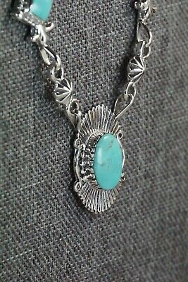 Turquoise & Sterling Silver Necklace - Bobby Platero