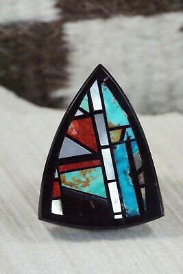 Multi Stone Inlay & Sterling Silver Ring - Chris Nieto