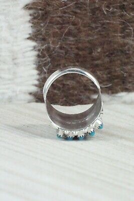 Turquoise & Sterling Silver Ring - Stephen Haloo - Size 9