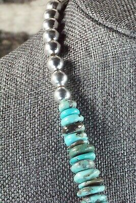 Turquoise & Sterling Silver Necklace - Navajo