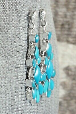 Turquoise & Sterling Silver Earrings - Verley Betone
